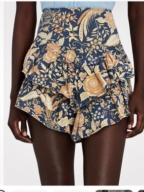 Mother Denim The Ruffle Floral Mini Skirt‎ Women’s Sz 29